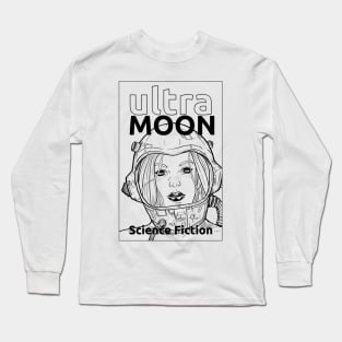 ULTRA MOON sci-fi black and white Long Sleeve T-Shirt